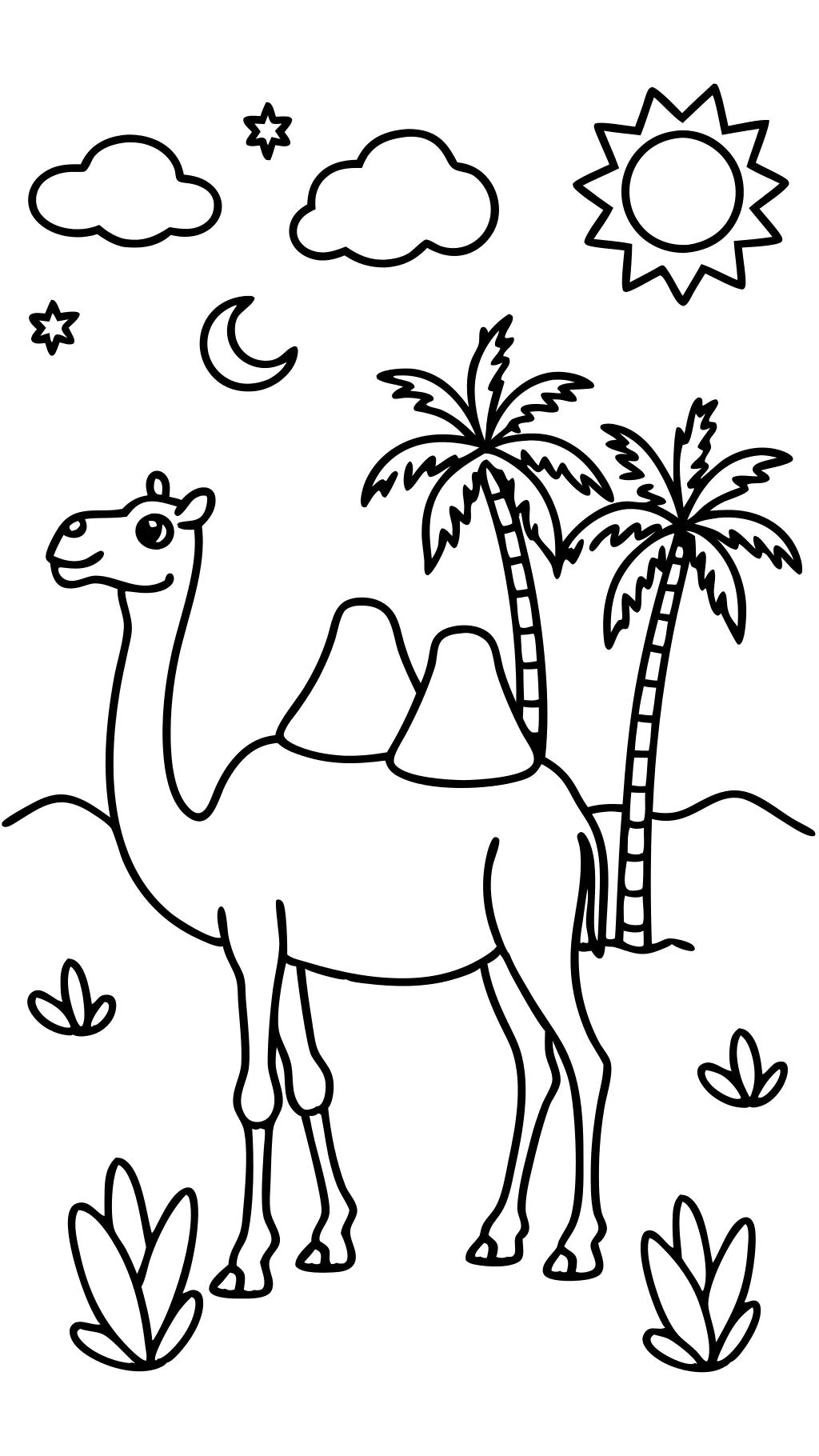 camel coloring pages